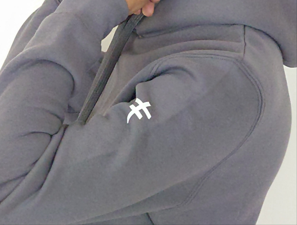 Women's Graffiti Grey Undivided Brushed Fleece Tracksuit
