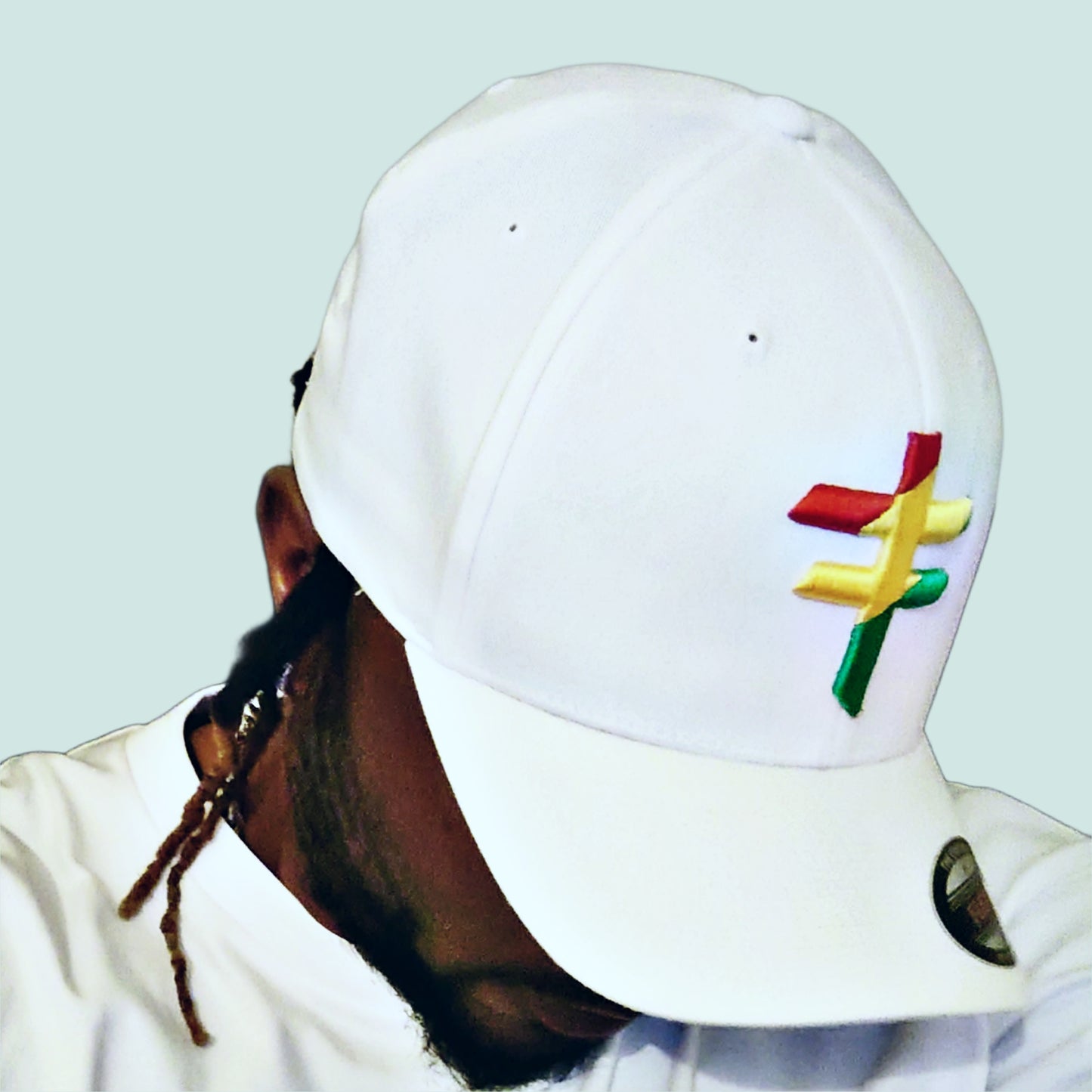 Africa Undivided Fitted Cap (White)