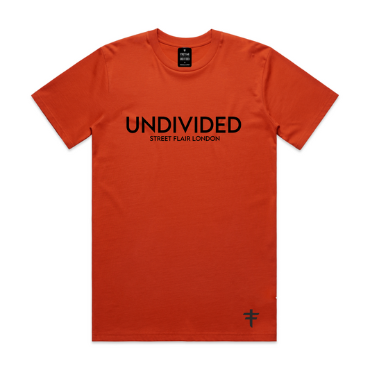 Burnt Orange UNDIVIDED Ribbed Neck T Shirt