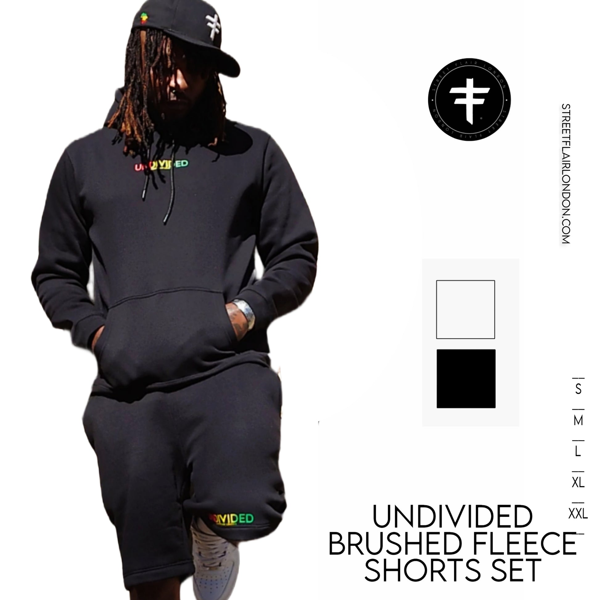 Undivided Brushed Fleece Shorts Set Tracksuit