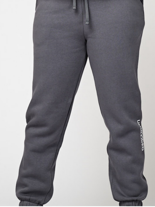 Graphite Grey Cuffed Tracksuit Bottoms
