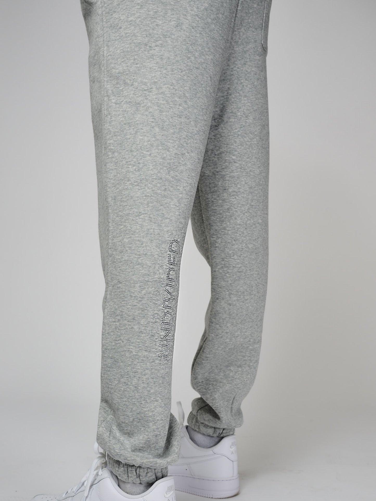 Men's Heather Grey Undivided Brushed Fleece Tracksuit