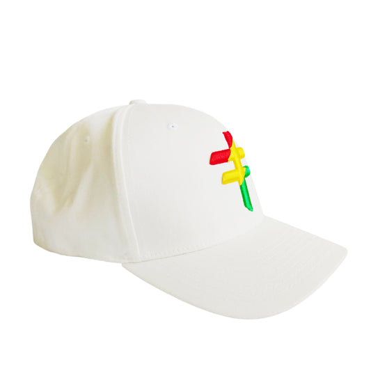 Africa Undivided Fitted Cap (White)