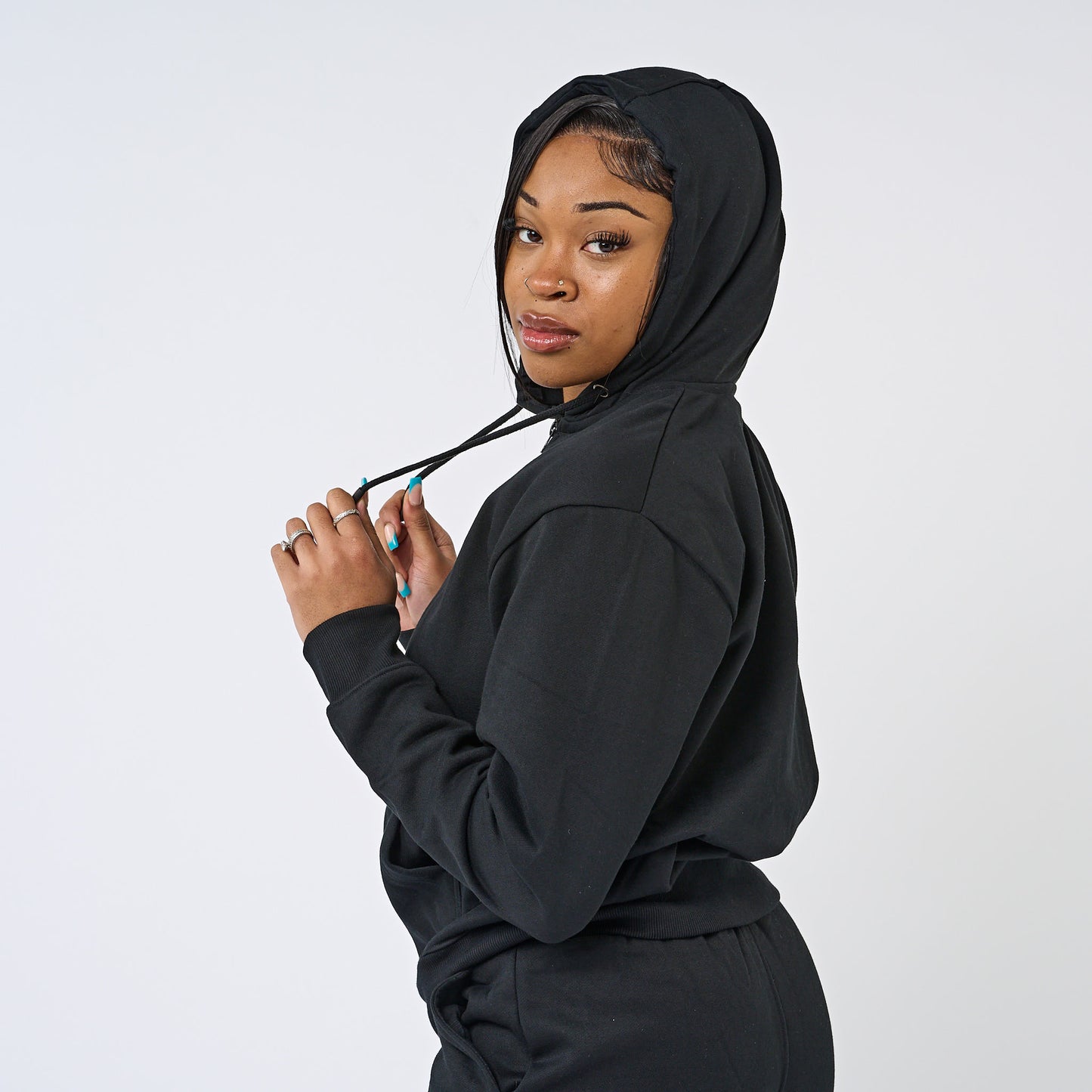 Black UNDIVIDED Zip-Up Tracksuit