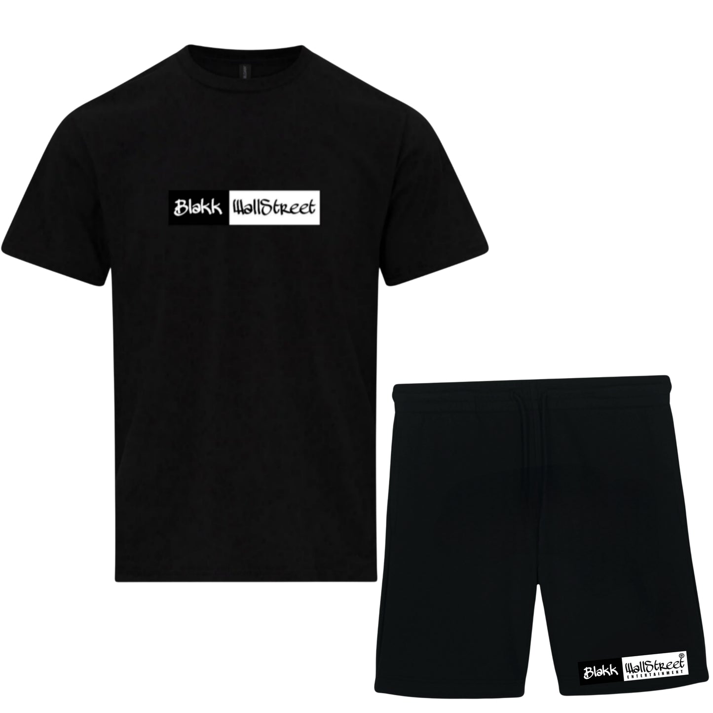 Black WallStreet Shorts Set