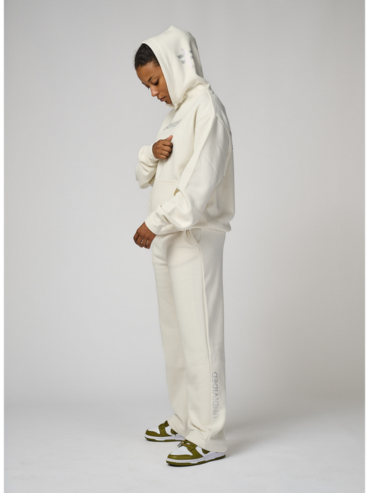 Women's Ecru Undivided Oversized Premium Tracksuit