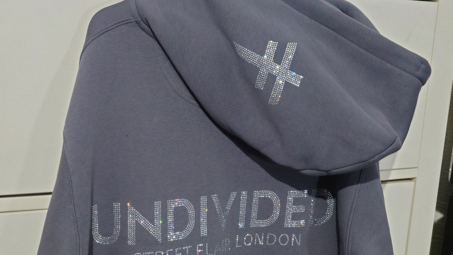 Graphite Grey Zip Up Undivided Premium Hoodie