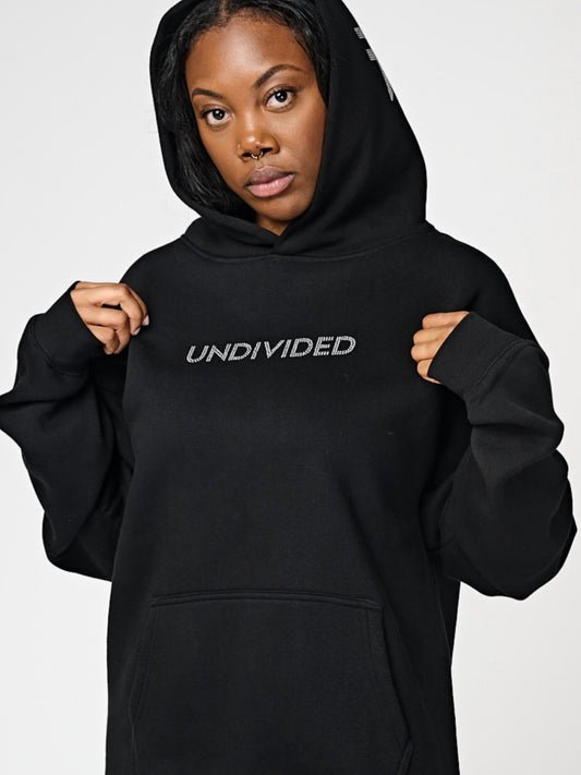 Women's Undivided Black Oversized Premium Tracksuit