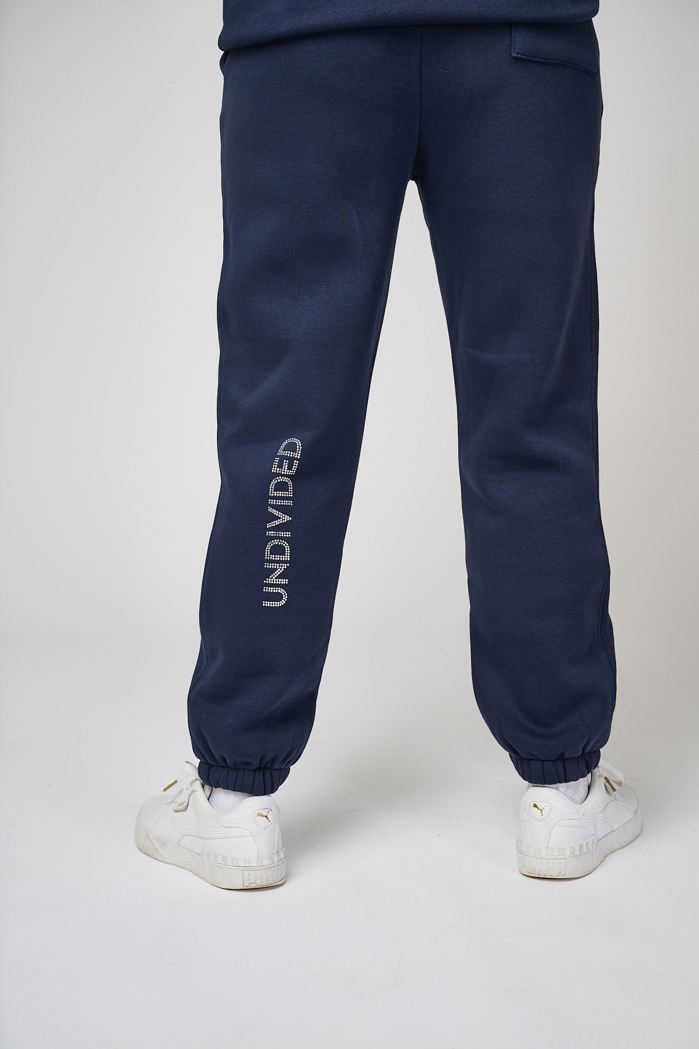 Women's Navy Blue Undivided Brushed Fleece Tracksuit