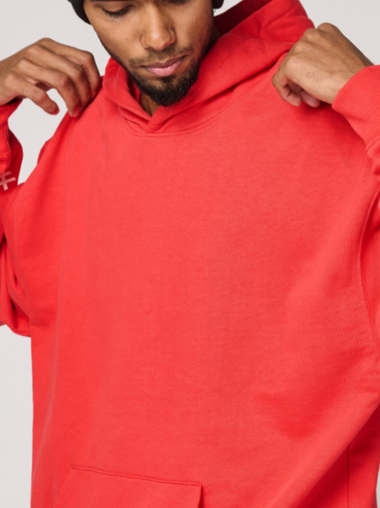 Flaming Red Stringless Hoodie