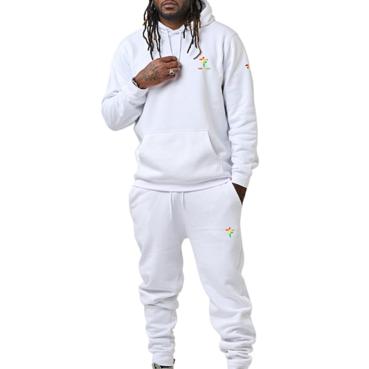 White UNDIVIDED Brushed Fleece Tracksuit