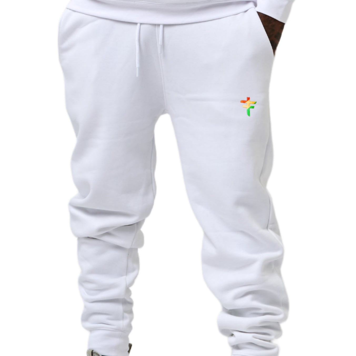 White UNDIVIDED Brushed Fleece Tracksuit