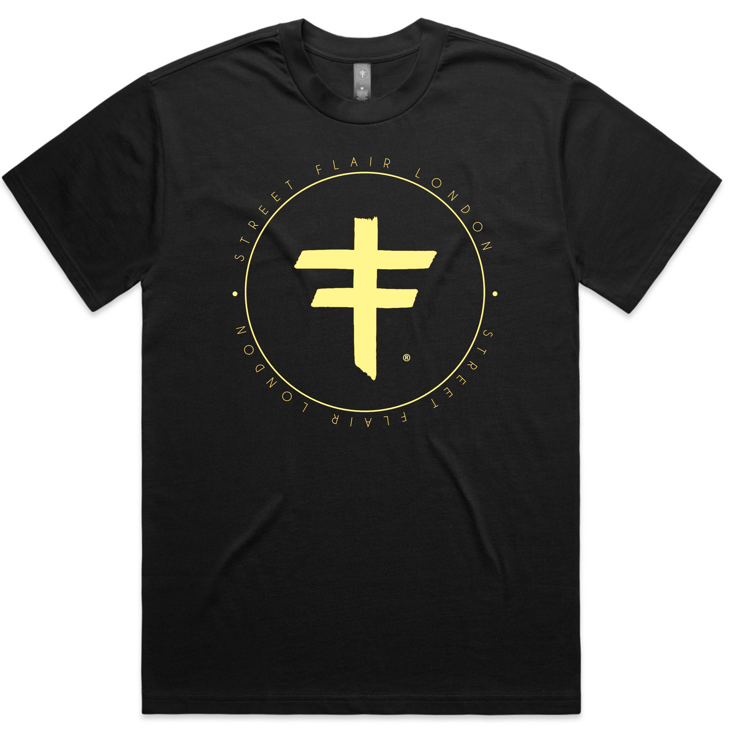 Black & Gold Circle Logo T
