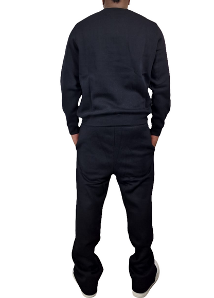 Men's Undivided Africa Black Undivided Flare Legged Tracksuit