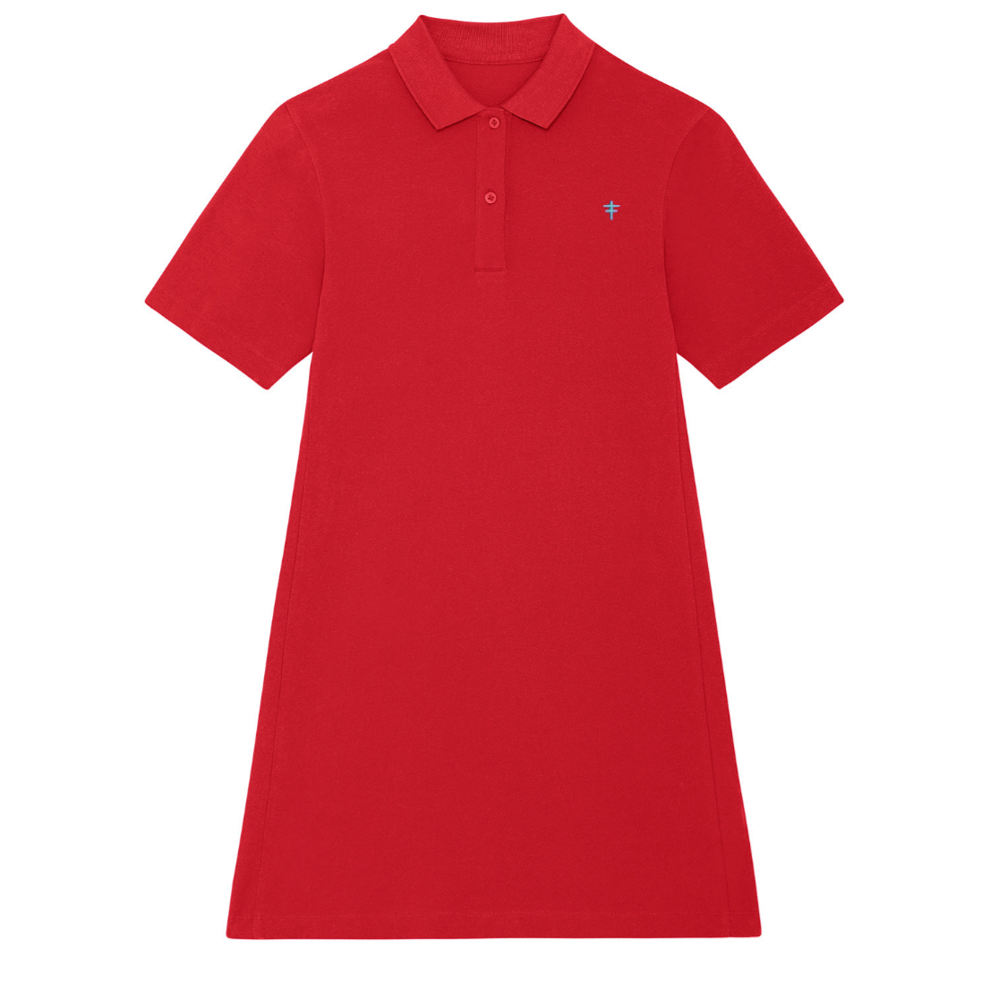 UNDIVIDED Polo T-Shirt Dress (Red)