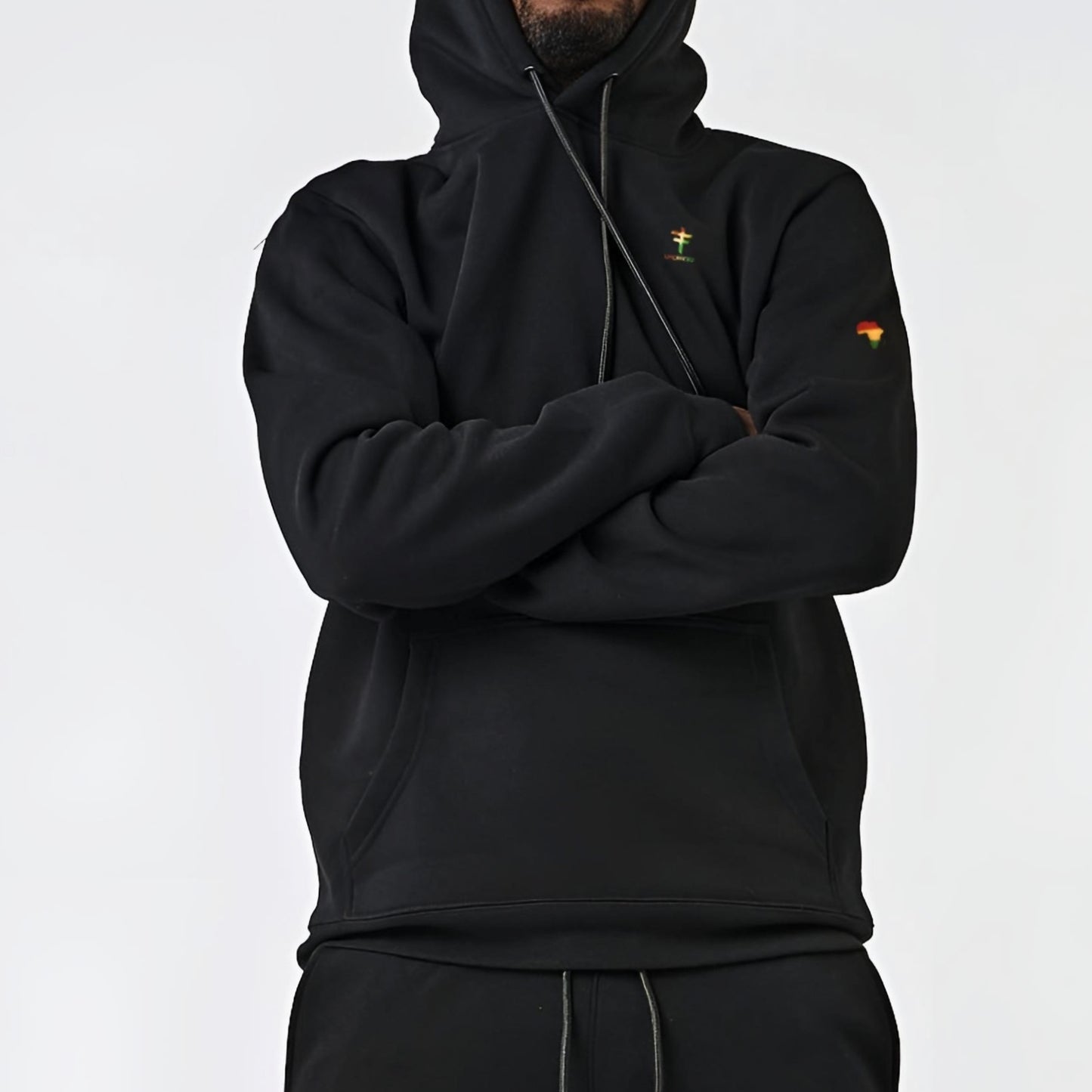 Black Africa Undivided Brushed Fleece Tracksuit