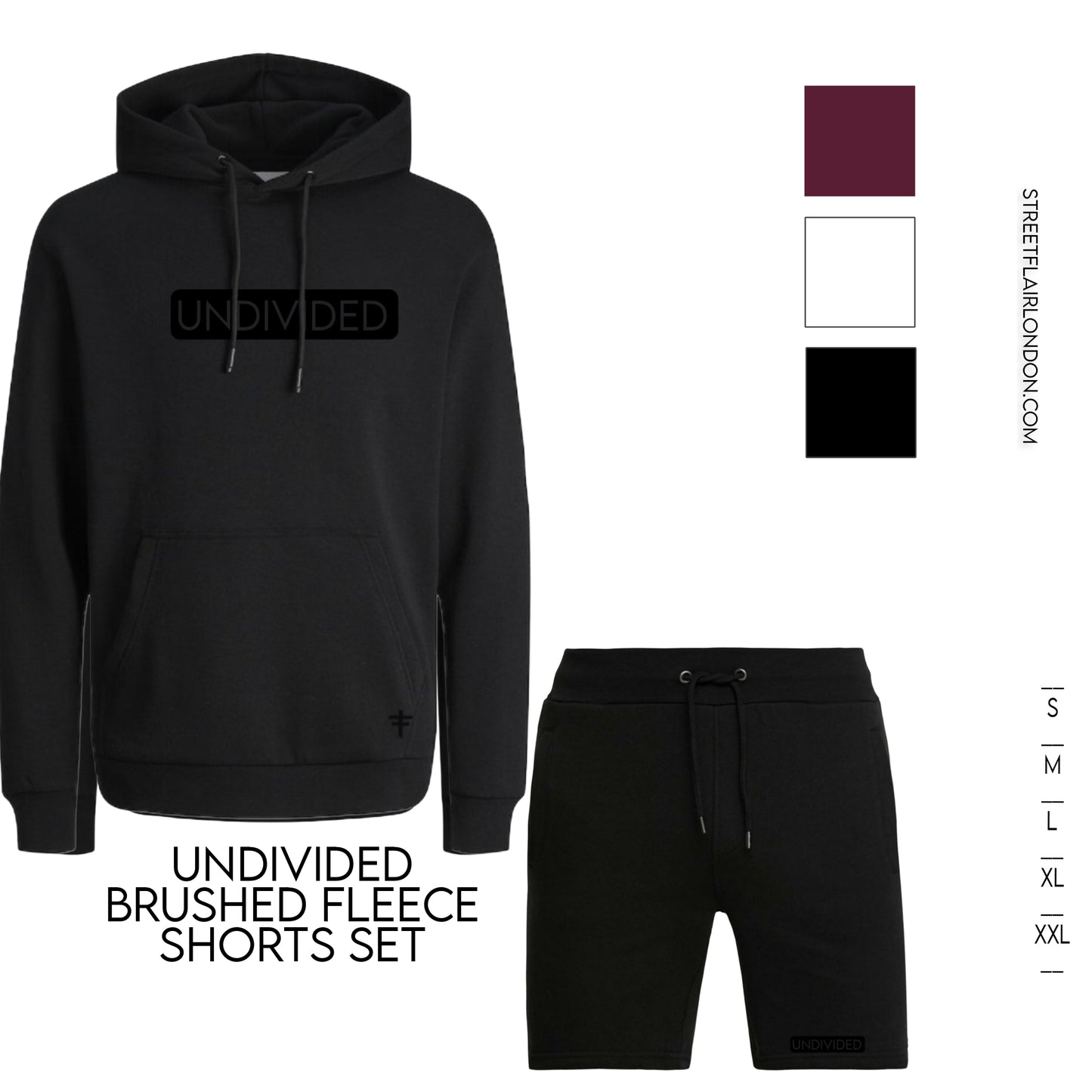 Street Flair London Brushed Fleece Short Tracksuit 