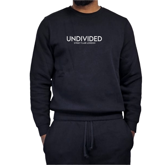 Men's Black Undivided Flare Legged Tracksuit