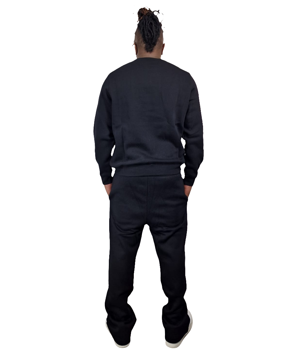 Men's Black Undivided Flare Legged Tracksuit