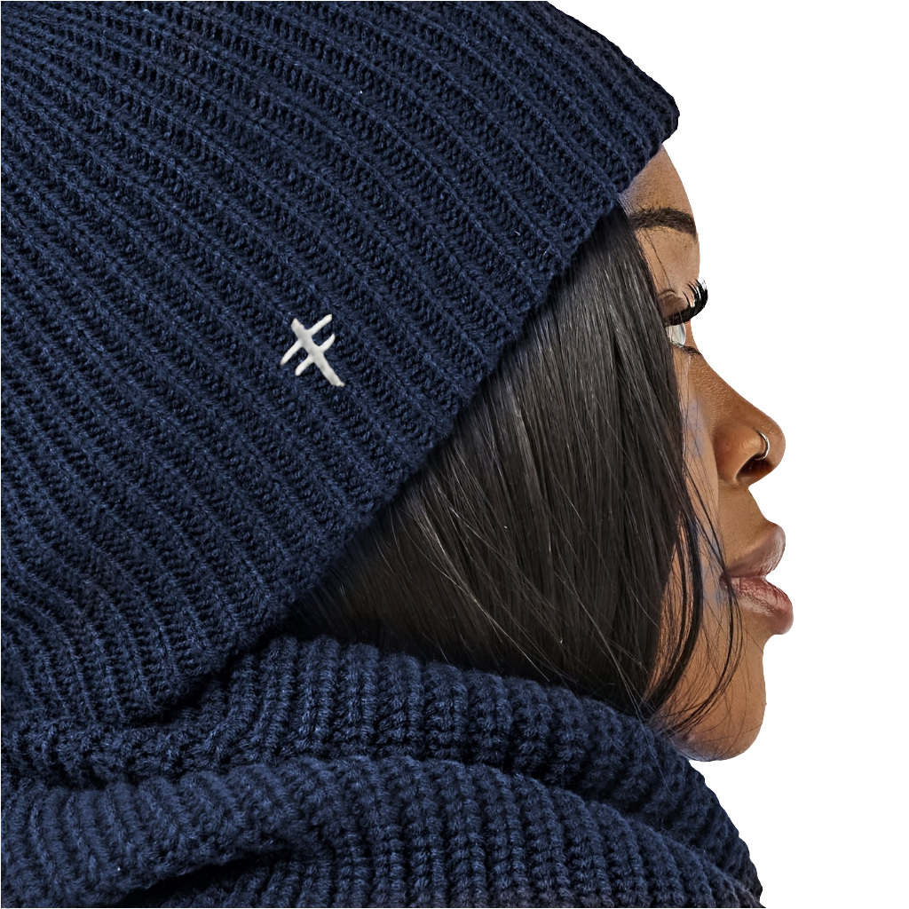 Navy Snood Set