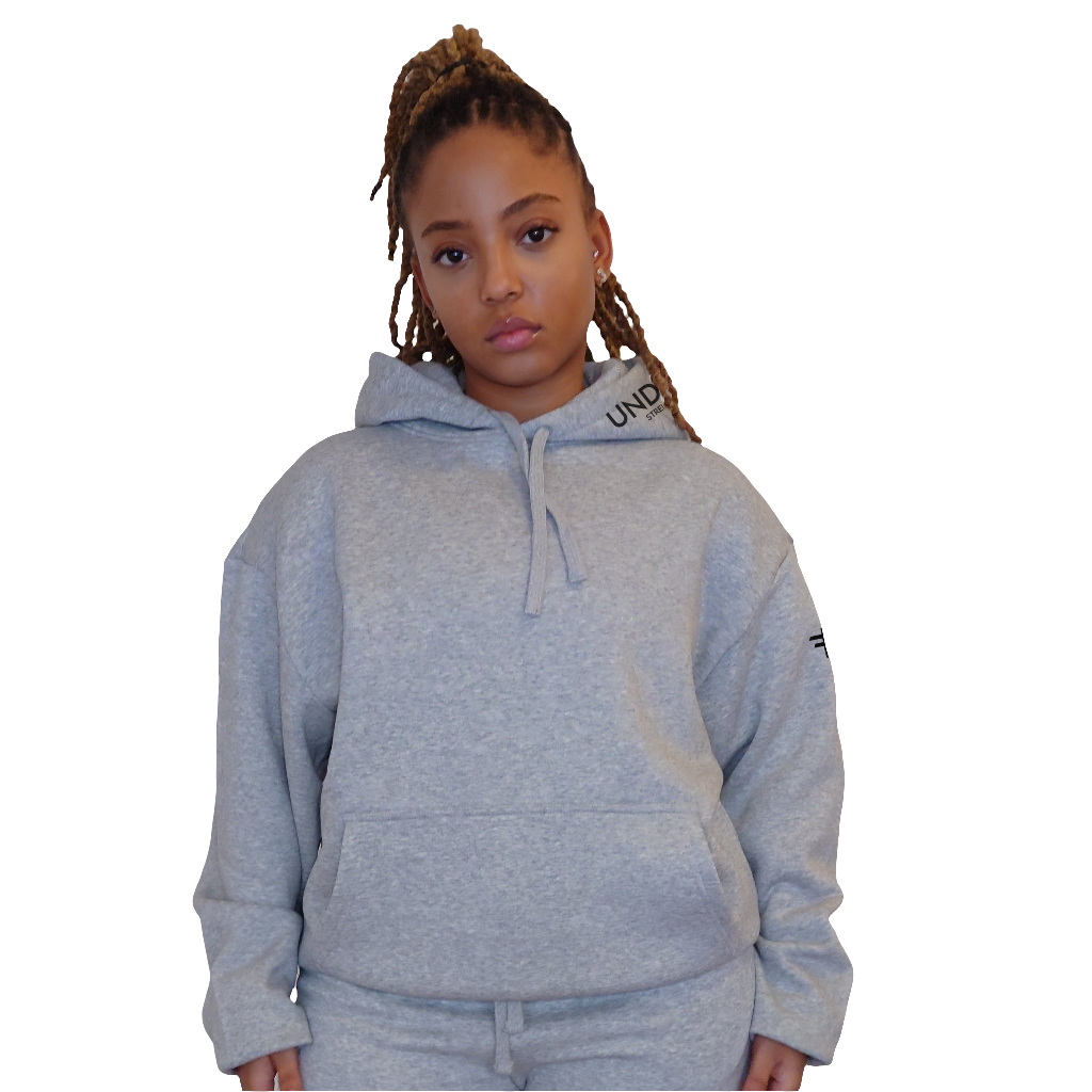 Women's Graffiti Grey Undivided Brushed Fleece Tracksuit