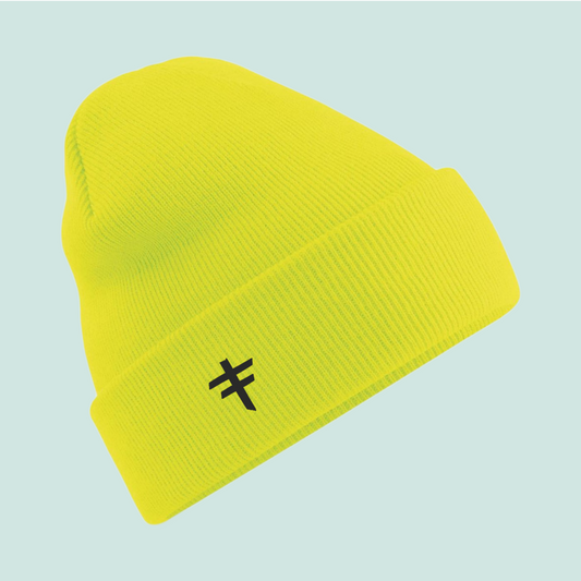 Fluorescent Yellow UNDIVIDED Beanie