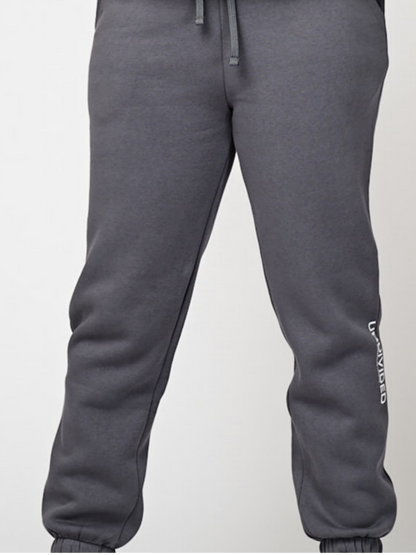 Graphite Grey Cuffed Tracksuit Bottoms