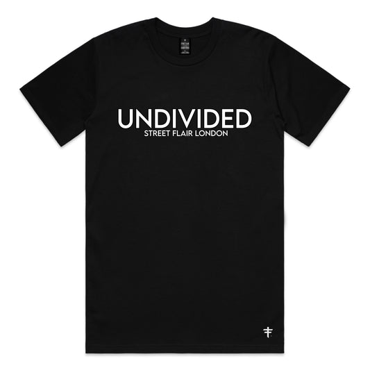 Black UNDIVIDED Ribbed Neck T Shirt