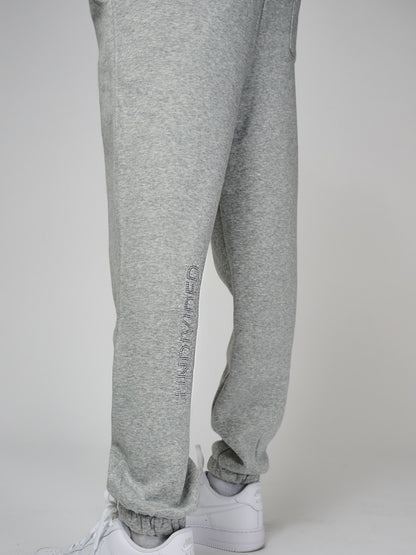 Men's Heather Grey Undivided Brushed Fleece Tracksuit