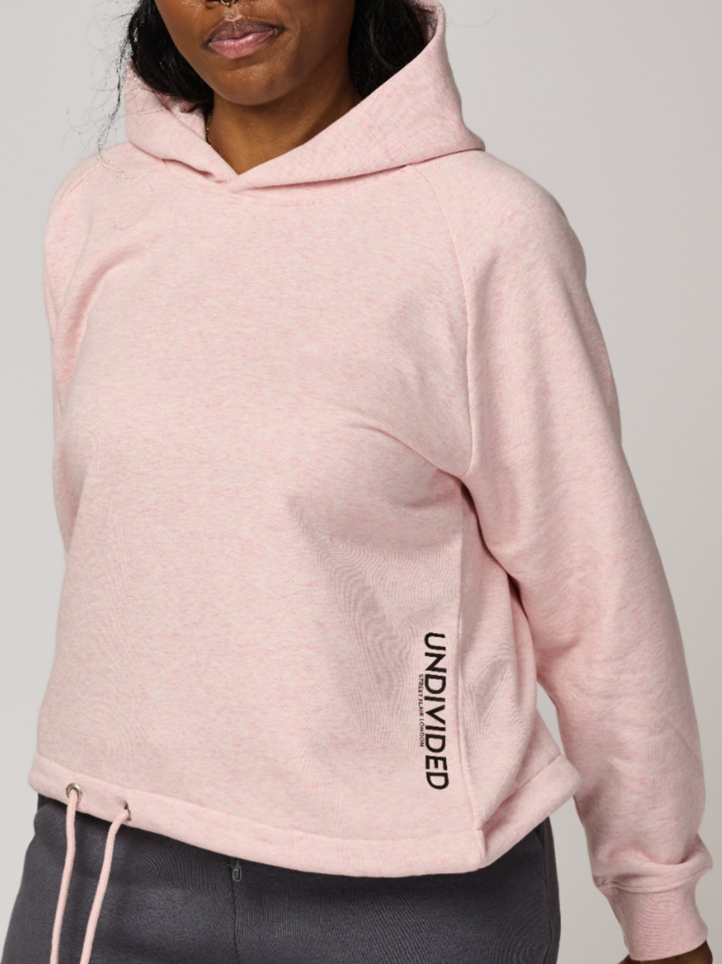 Pink Cropped Hoodie