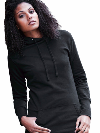 Women's Longline Hoodie Black