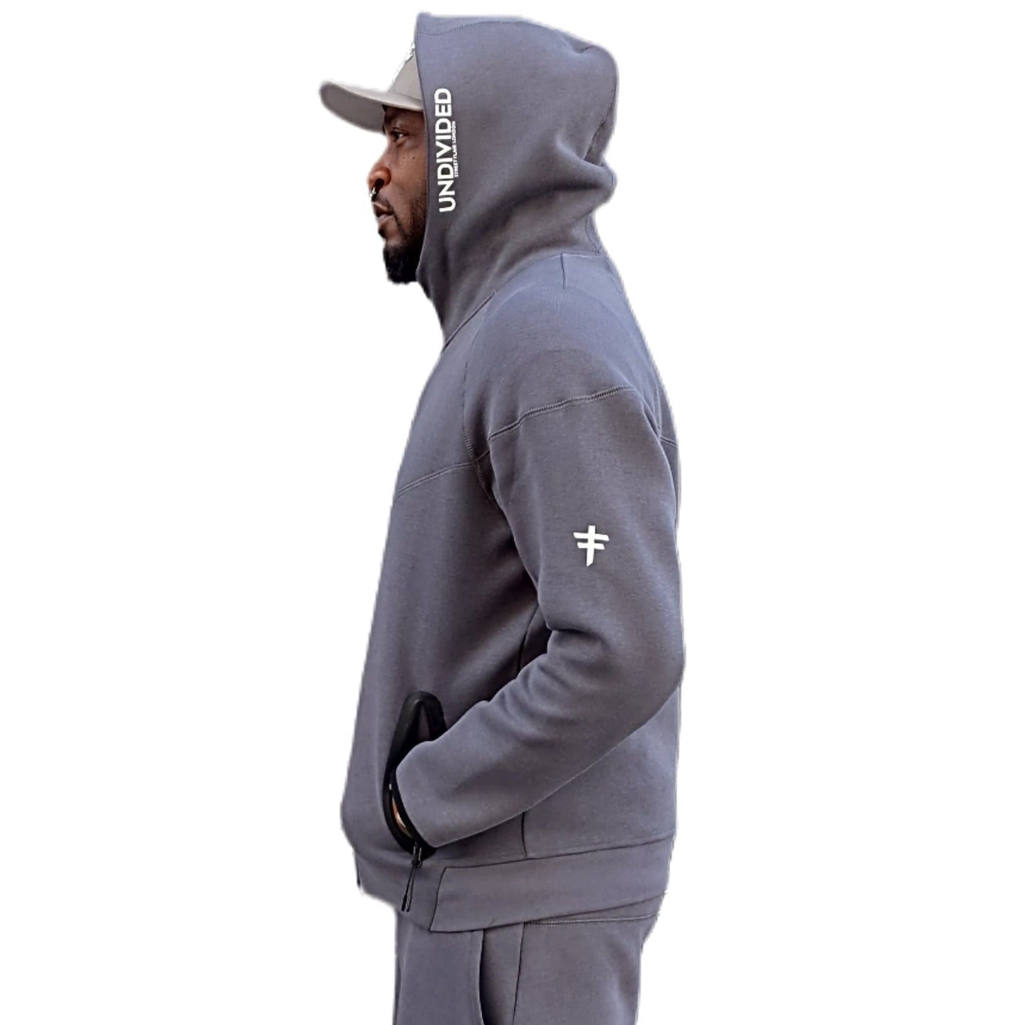 UNDIVIDED Grafitti Grey Tech Fleece Short Tracksuit