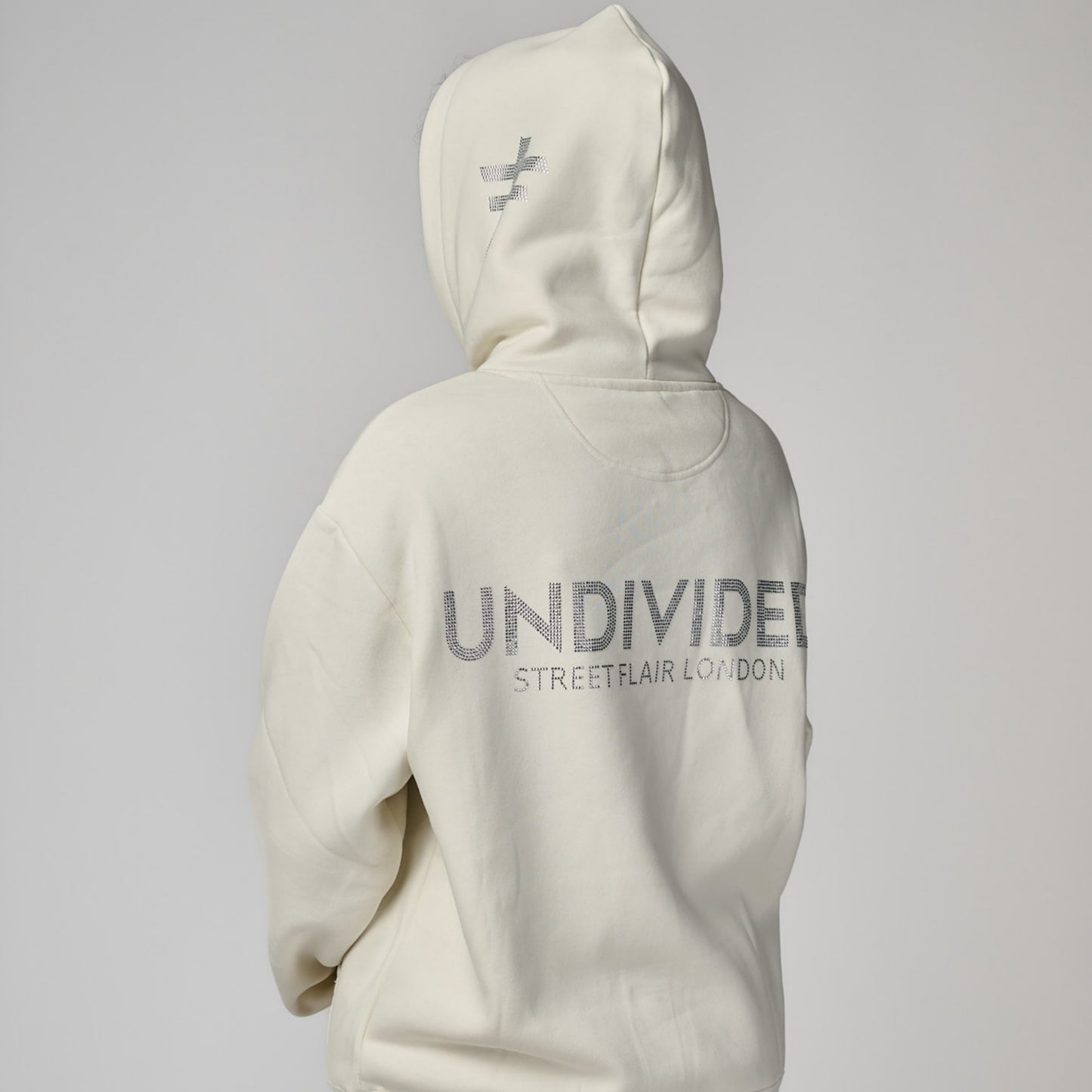 Oversized Ecru Ladies Premium Hoodie