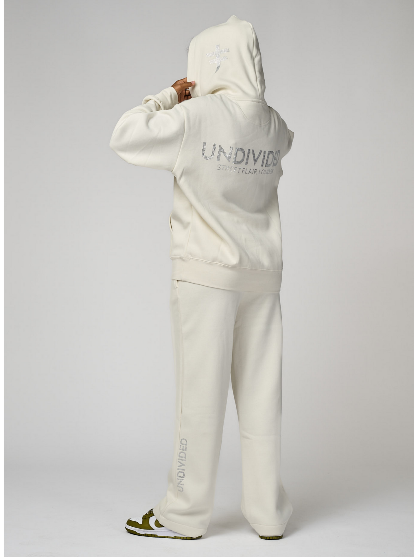 Women's Ecru Undivided Oversized Premium Tracksuit