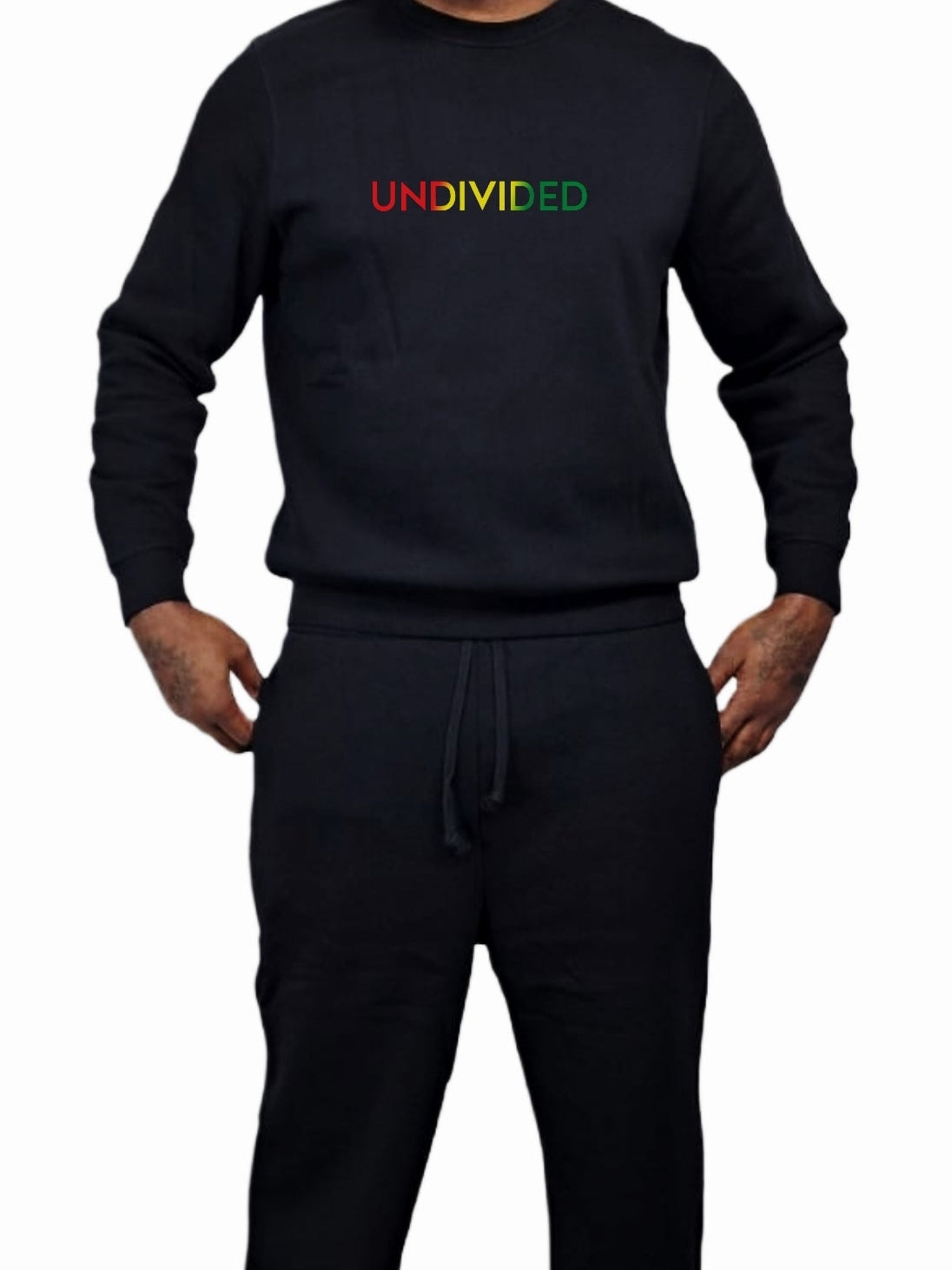 Men's Undivided Africa Black Undivided Flare Legged Tracksuit