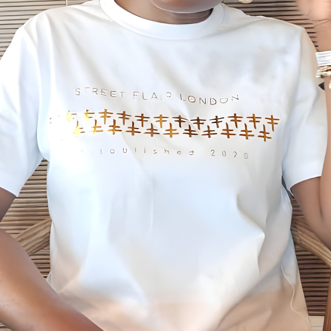 White UNDIVIDED Interlocking T Shirt