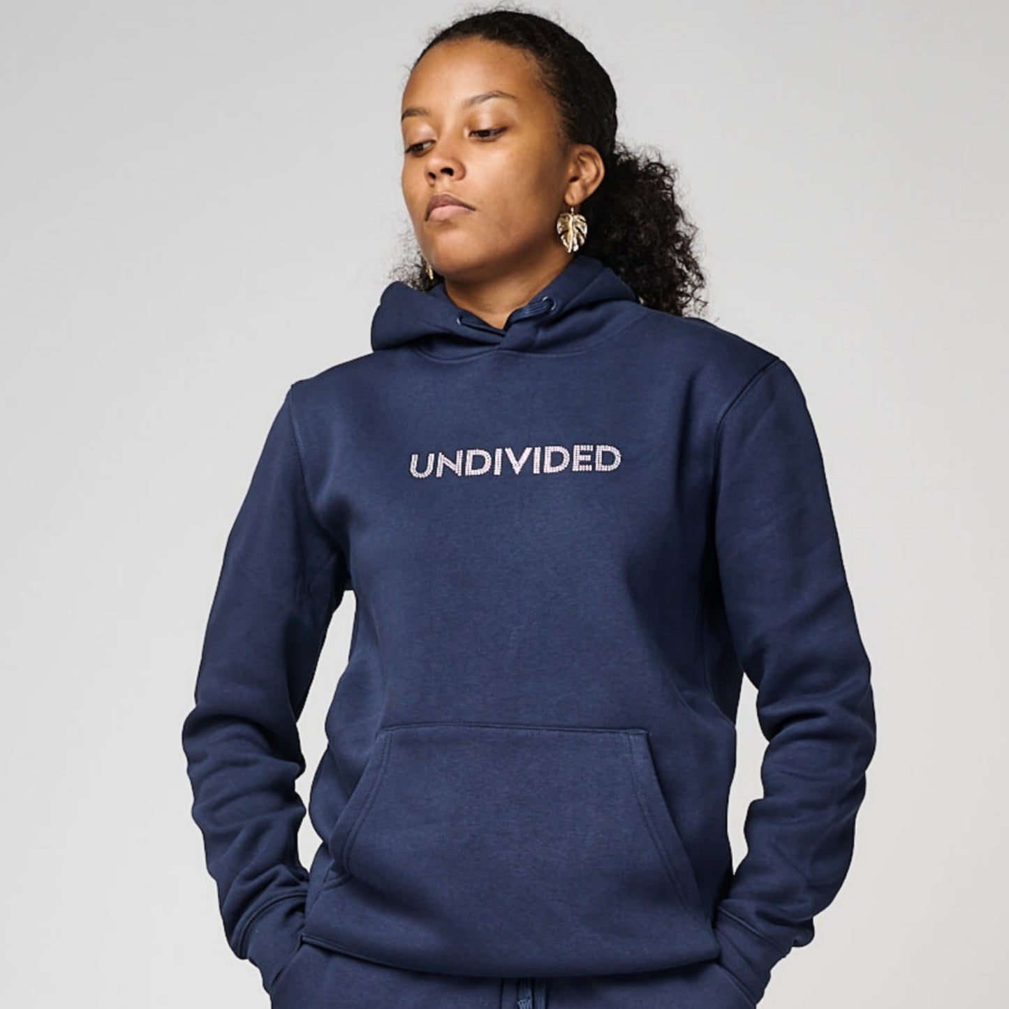 Navy Ladies Premium Hoodie