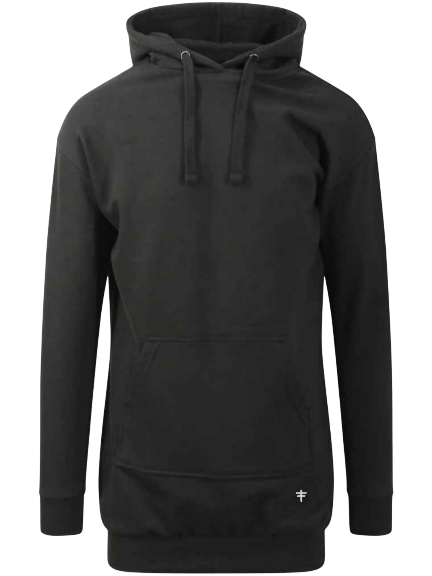 Women's Longline Hoodie Black