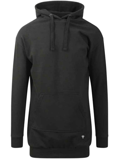 Women's Longline Hoodie Black