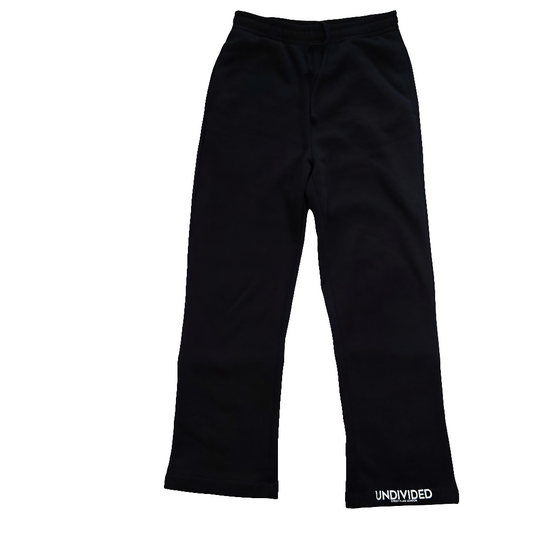Black Full Length Jogger (Open Leg)