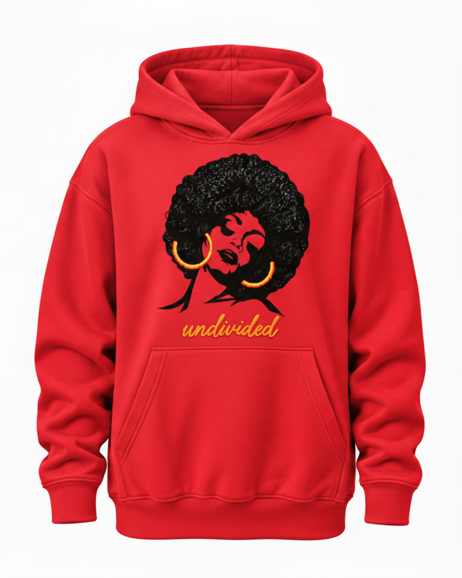 Flaming Red Stringless Hoodie