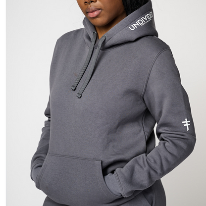 Graffiti Grey Ladies Premium Hoodie