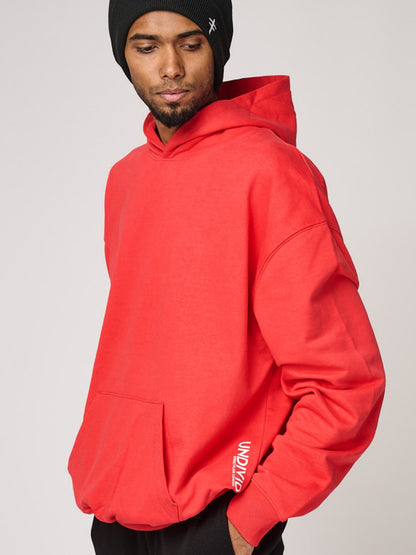 Flaming Red Stringless Hoodie