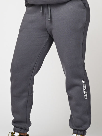 Graphite Grey Cuffed Tracksuit Bottoms
