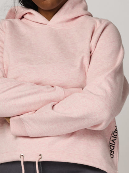 Pink Cropped Hoodie