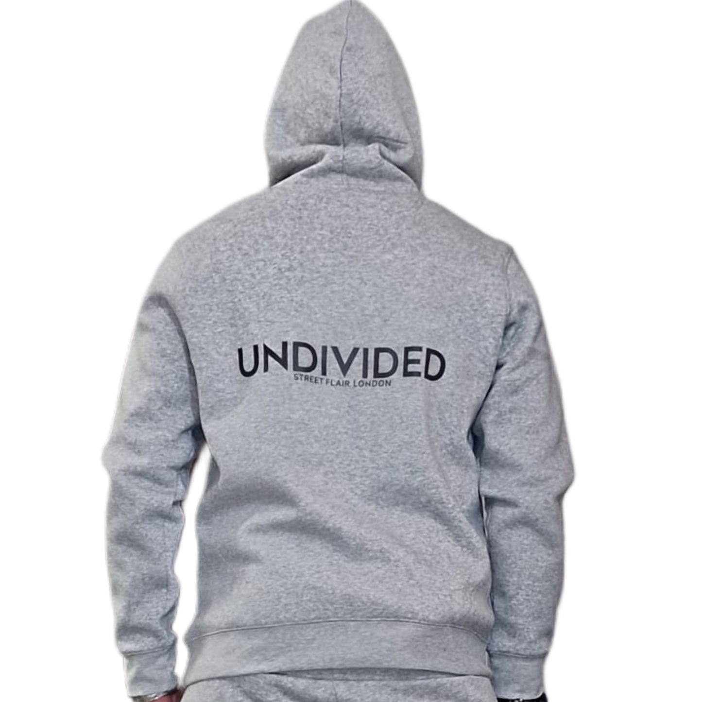 Heather Grey Undivided Brushed Fleece Hoodie