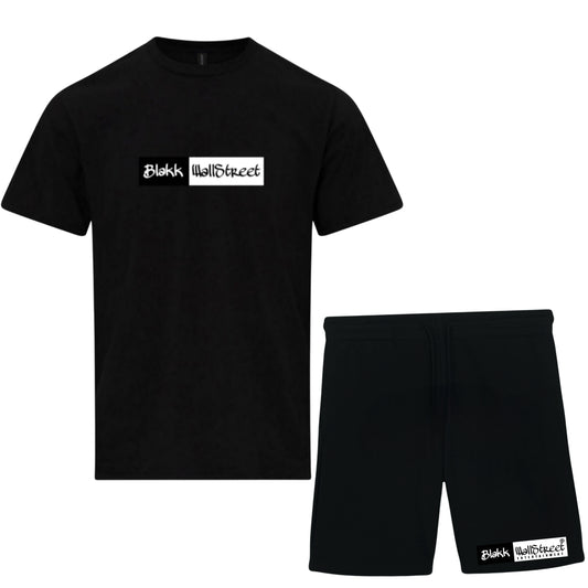 Black WallStreet Shorts Set