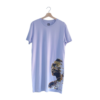 Street Flair London "Undivided Mind" T-shirt Dress Lavender