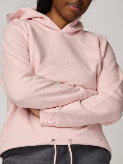 Pink Cropped Hoodie