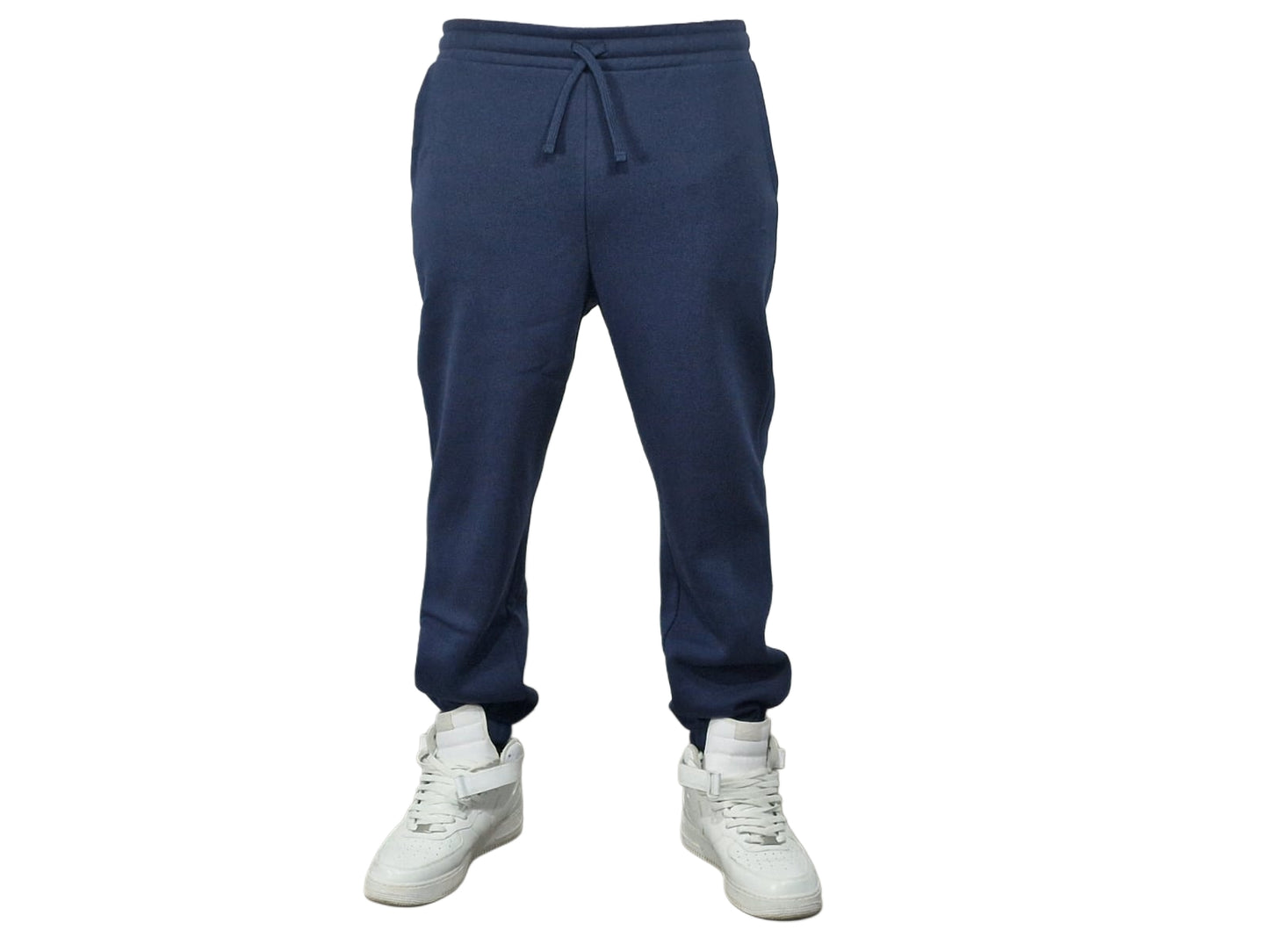 Men's Navy Blue Undivided Brushed Fleece Tracksuit